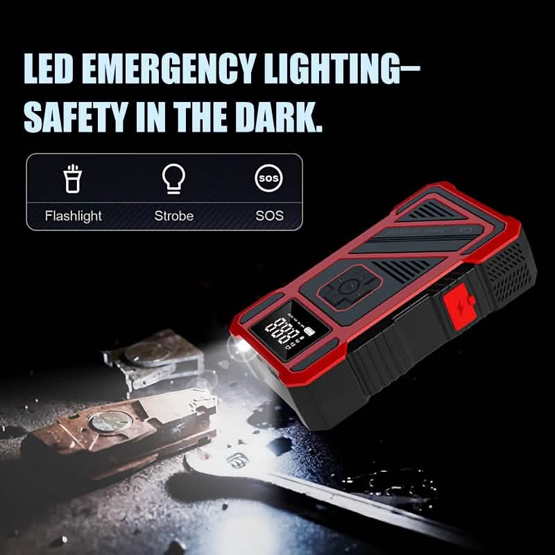 3000A 21V Car Jump Starter & 150PSI Tire Inflator 2-in-1 Portable Compressor