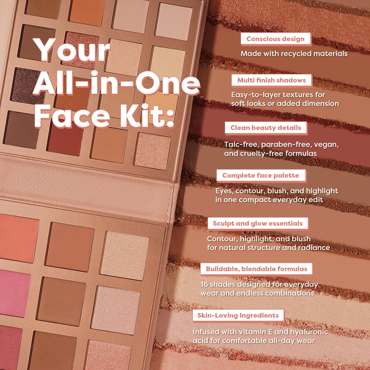 Mini Beauty Portfolio | 25 Shade Face, Eye, and Lip Beauty Kit
