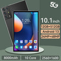 2023 New 5G Tablet PC, S30pro, 10.1 inch, 512GB large flash memory, Android Tablets, Dual Cards, 8000mAh Laptops, wifi GPS