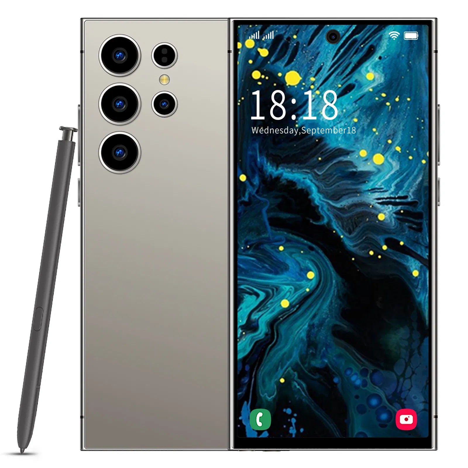 S24 Ultra Cell Phone 5G Unlocked Phone,Smartphone with Tool Pen, Android 14.0 Cell Phone 8GB+256GB Dual SIM Dual Standby OTG