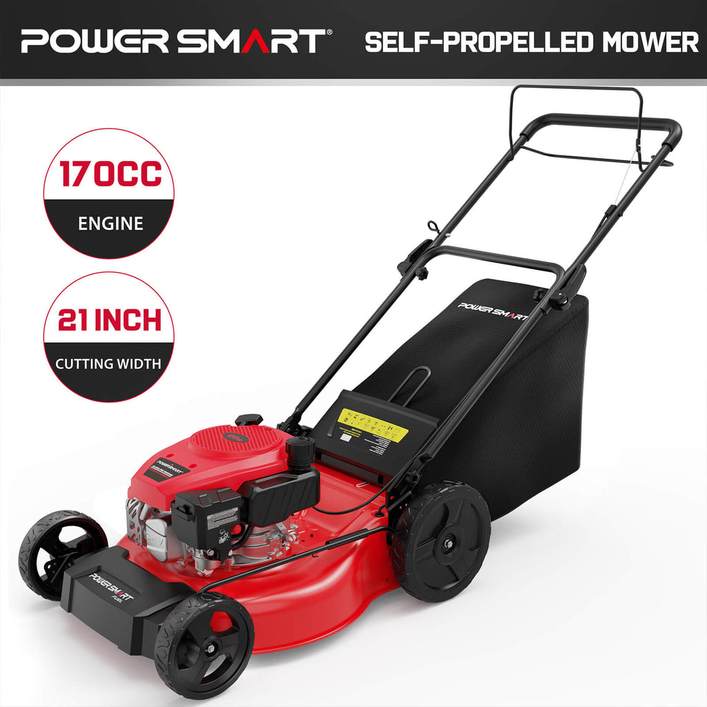 21 " 170cc Gas Self-Propelled Lawn Mower V8721S